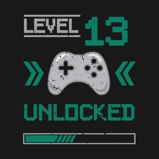 Level 13 unlocked - 13th birthday Gamer shirt T-Shirt