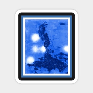 Blue Figure Magnet