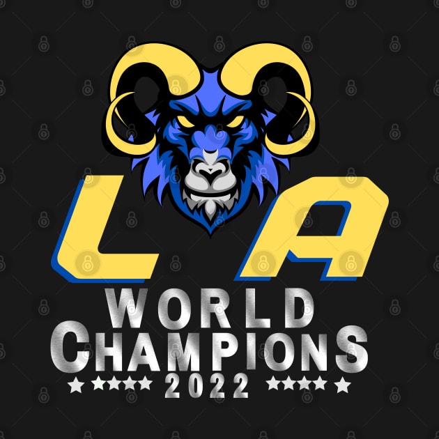 LA Rams Football NFL Super Bowl World Champions by J_Joseph_Designs