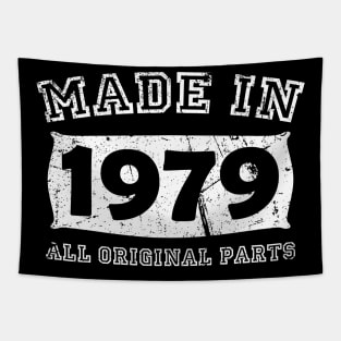 Made 1979 Original Parts Birthday Gifts distressed Tapestry