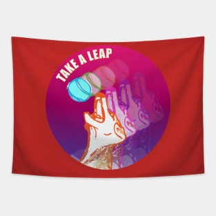 Take a Leap 2023 by GDI Designs Tapestry