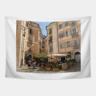 Outdoor Cafe Rome Style Tapestry