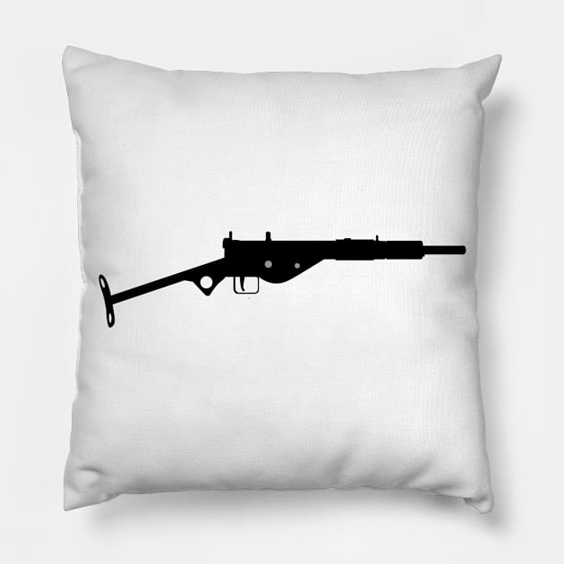 STEN Sten MK II Historical 1941 British sub machine gun Pillow by FOGSJ