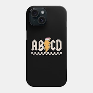 ABCD Back In Class First Day Back To School Teacher Student Phone Case