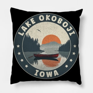 Lake Okoboji Iowa Sunset Pillow