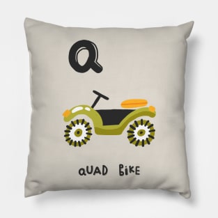 Q is Quad Bike Pillow