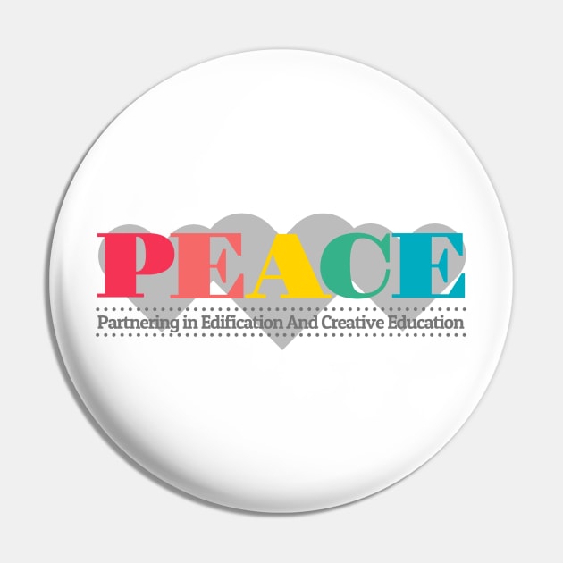 PEACE Homeschool Co-op Pin by Ullabe