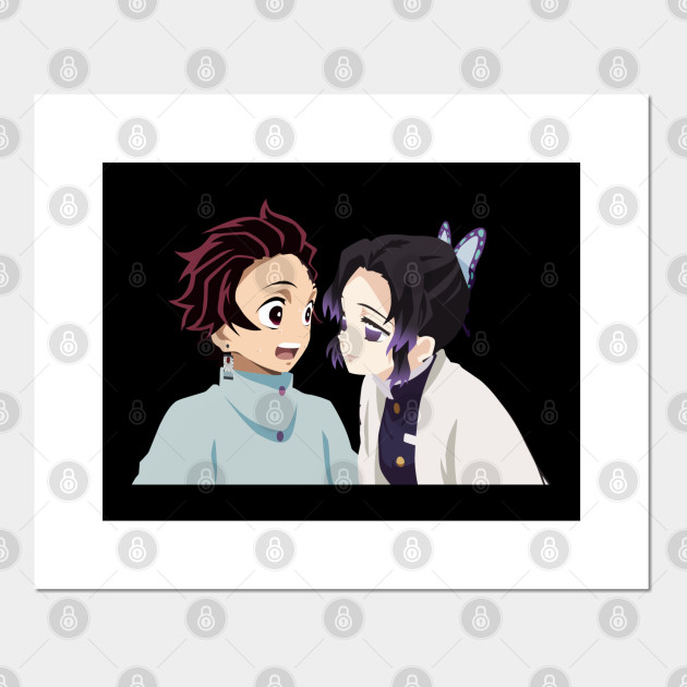 Demon Slayer Tanjiro Kamado And Shinobu Kocho Anime Scene Demon Slayer Posters And Art Prints Teepublic Demon Slayer Tanjiro Kamado And Shinobu Kocho Anime Scene Demon Slayer Posters And Art Prints Teepublic