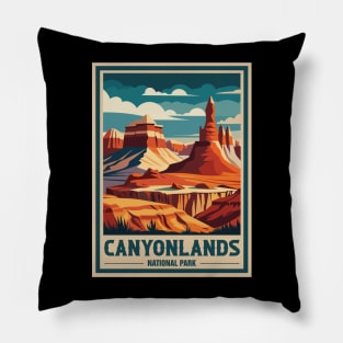 Retro Canyonlands National Park Pillow