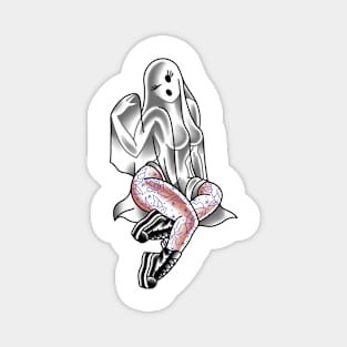 Tatted Ghost Lady Magnet