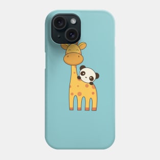 Giraffe and Panda are kawaii cute Phone Case