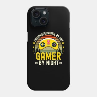 paraprofessional Lover by Day Gamer By Night For Gamers Phone Case