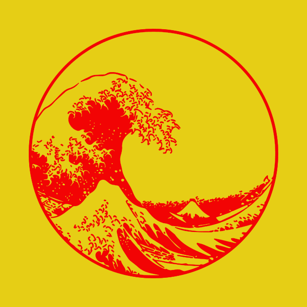 Great Wave Off Kanagawa Circle by guardino