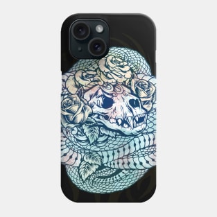 Snake Skull Rose Tattoo Phone Case