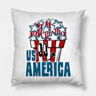 America 4th of July Pillow