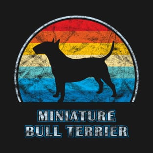 Miniature Bull Terrier Vintage Design Dog T-Shirt