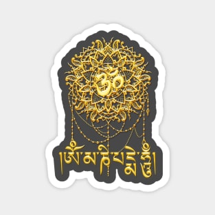 Om Mani Padme Hum - Golden Magnet