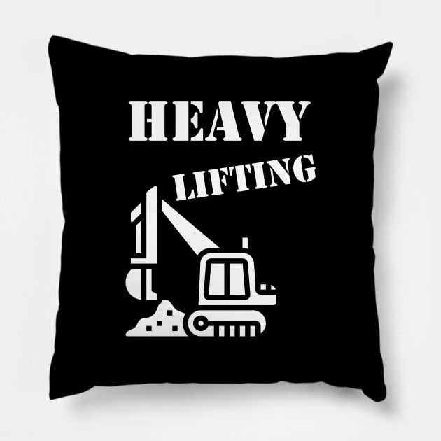 Heavy Lifting Pillow by OakIslandMystery