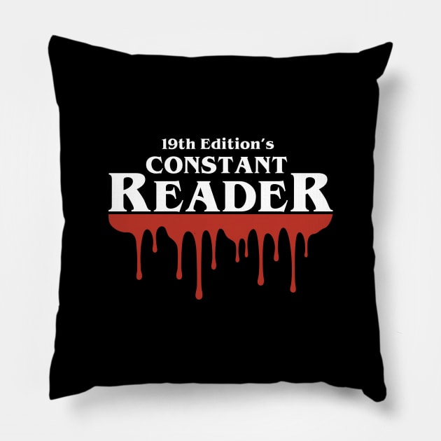 19th Edition's Constant Reader Pillow by 19th Edition