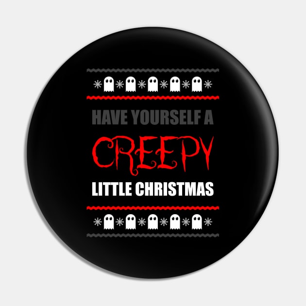 Creepy Christmas Pin by Dark Night Designs