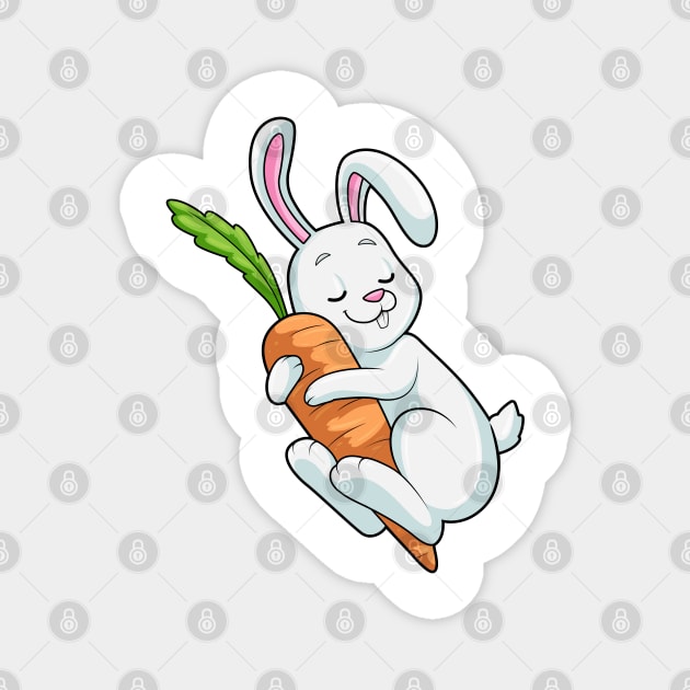 Rabbit with Carrot Magnet by Markus Schnabel