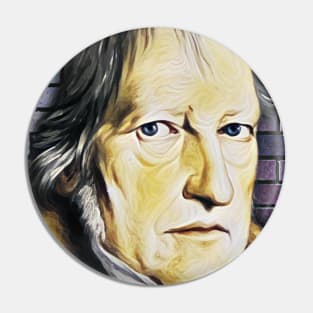 Georg Wilhelm Friedrich Hegel yellow Portrait | Georg Wilhelm Friedrich Hegel Artwork 9 Pin