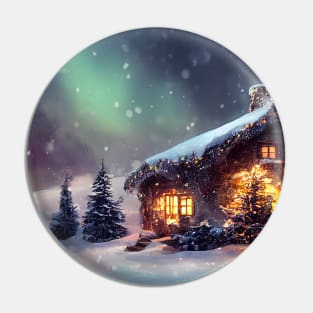 Winter Holiday Chrismas tree Landscap gift designs Series 04 Pin