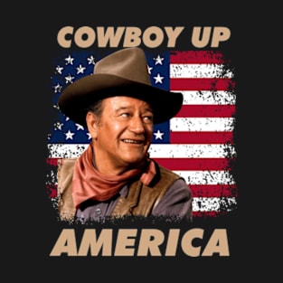 Cowboy Up America – John vintage Wayne T-Shirt