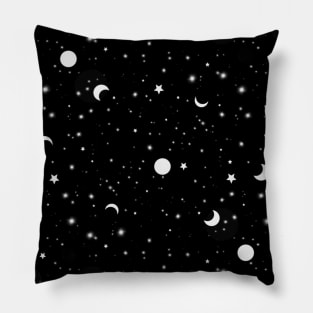 Black Universe Pillow