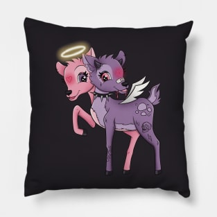 angel demon bambi Pillow