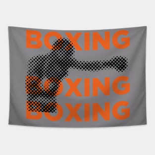 Boxing typography Tapestry