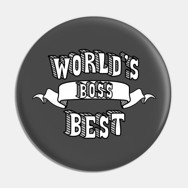 World's Best Boss Pin by theMeticulousWhim