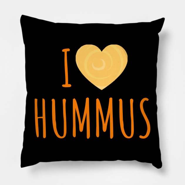 Hummus Lover | I Love Hummus Pillow by AgataMaria