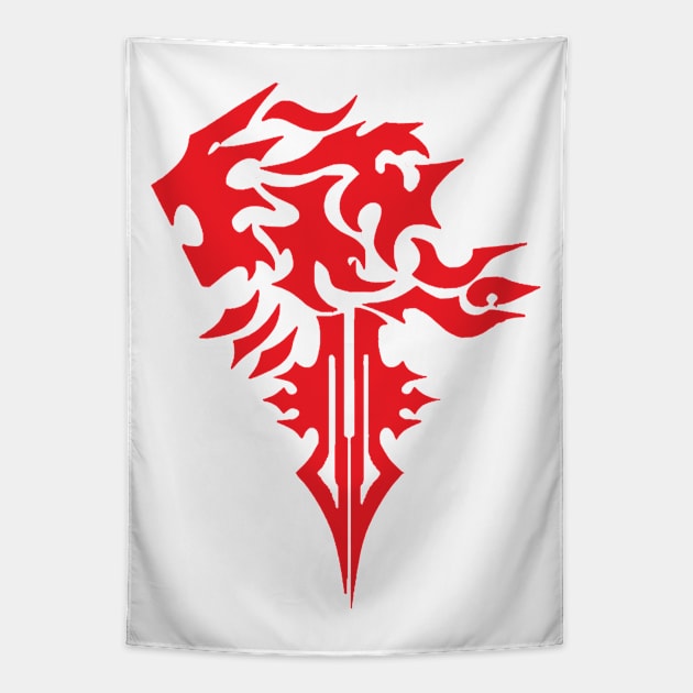 Logo FF8 Rojo Tapestry by FranGSal