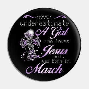 March Girl Pin