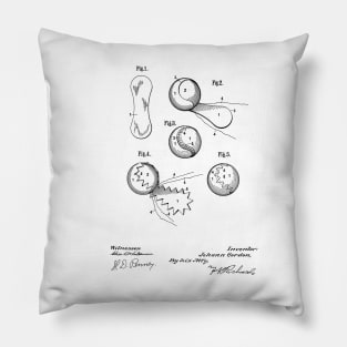 Baseball design patent drawing Pillow