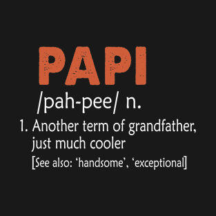 Papi Like a Grandfather But So Much Cooler Definition Xmas T-Shirt