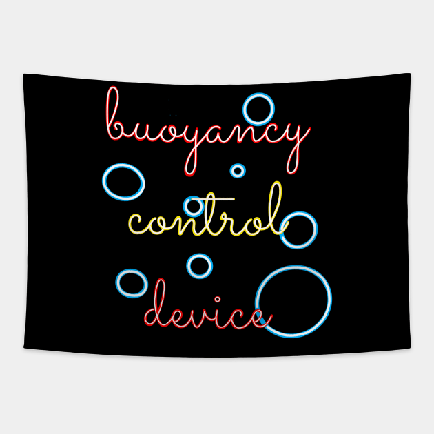 T-shirt for divers: buoyancy control device Tapestry by Namwuob