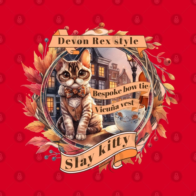 Cat Couture Bespoke Vicuña Slay Kitty Style 07D by catsloveart