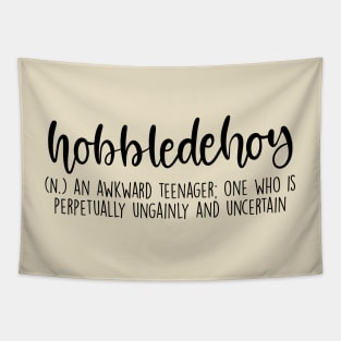 Hobbledehoy Aesthetic Word Definition Tapestry