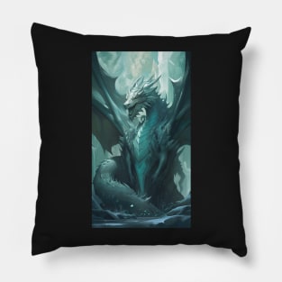 Ice Dragon Pillow