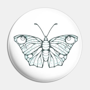 Blue and Gray Butterfly Pin