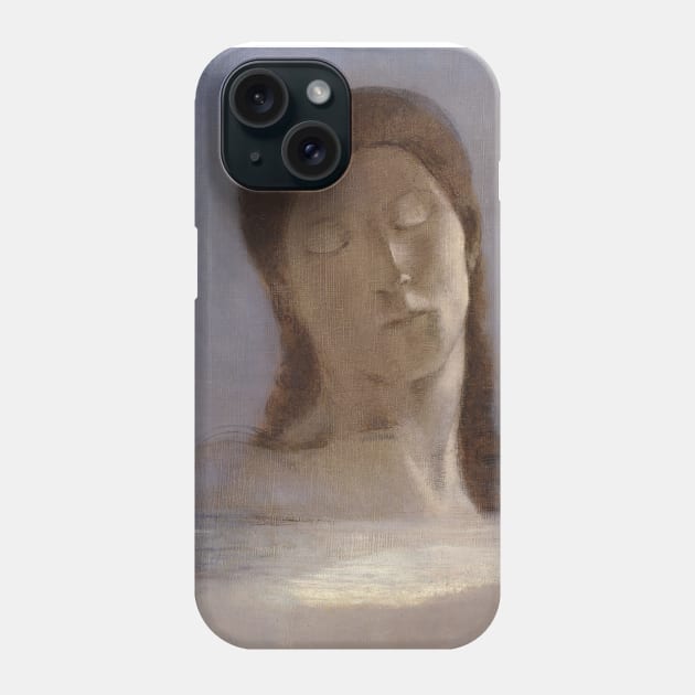 Closed Eyes by Odilon Redon Phone Case by Classic Art Stall