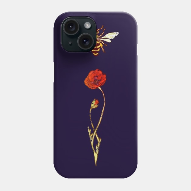Vintage Bee Phone Case by ThisIsNotAnImageOfLoss