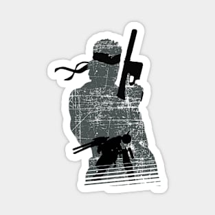 Solid Snake silhouette Magnet