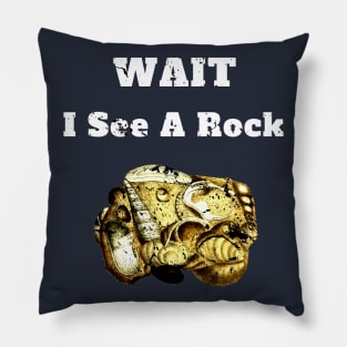 Wait I See A Rock Geology Fan Gift Pillow