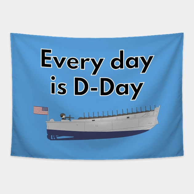 American D-Day LCVP Tapestry by NorseTech