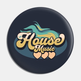 HOUSE MUSIC  - House Music Heat (slate blue/sand) Pin