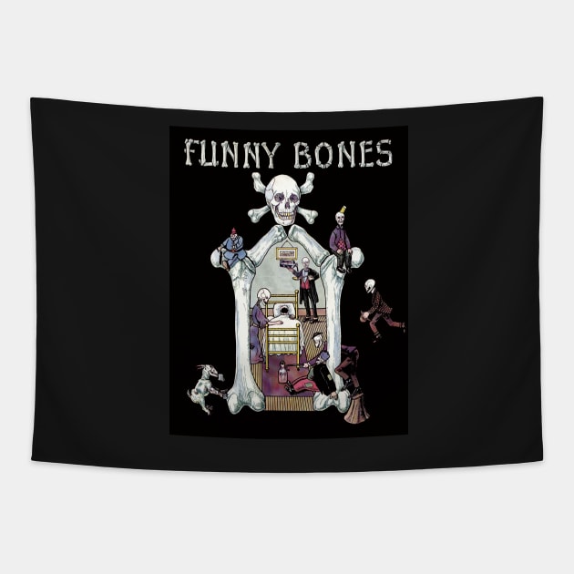 Funny Bones Family Tapestry by alexp01