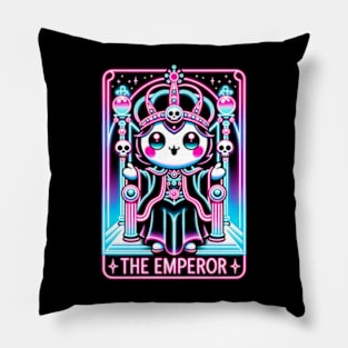 The Emperor Tarot Card Kawaii Cute Pastel Goth Pillow